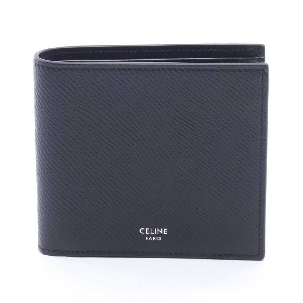 Celine Bifold Wallet Leather Black